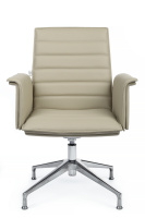 Изображение кресло rv design rubens-st (c1819-2) кожа светло-серый